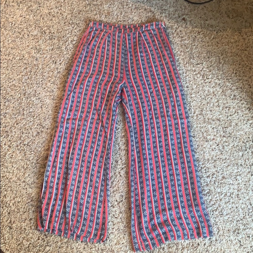 High waisted flowy pants